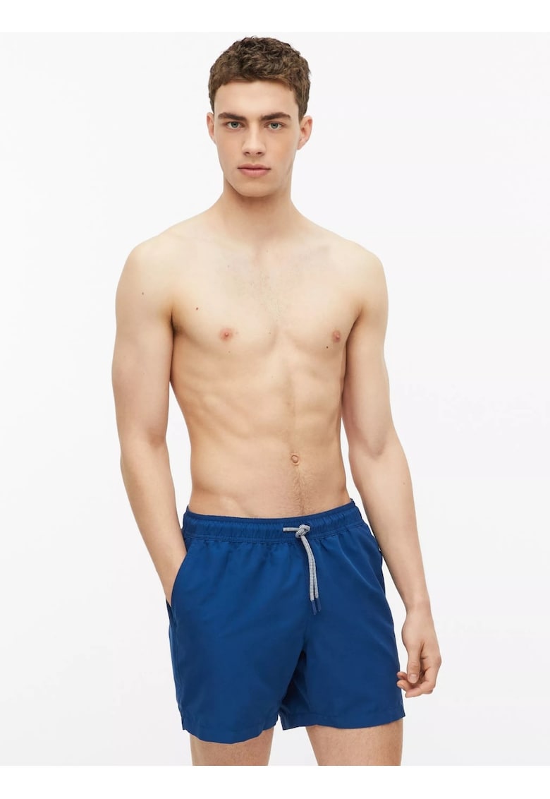Pantaloni scurti barbati pentru inot cu croiala Regular fit - Albastru inchis -