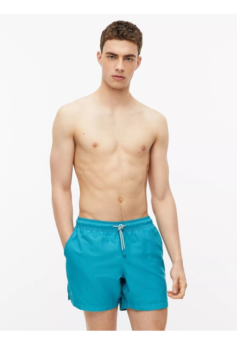 Pantaloni scurti barbati pentru inot cu croiala Regular fit - Turcoaz -