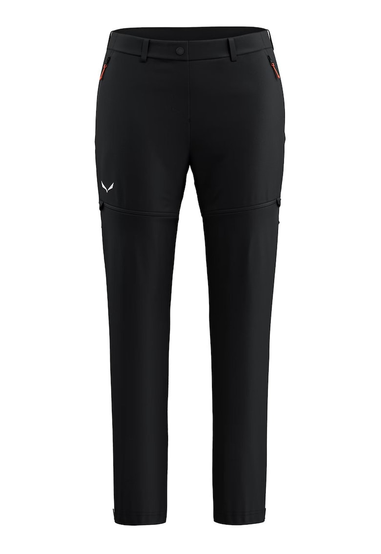 Pantaloni trekking dama Puez Talveno Durastretch 2in1 - Negru