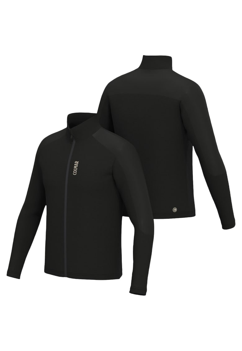 Fleece schi barbati Grid - Negru