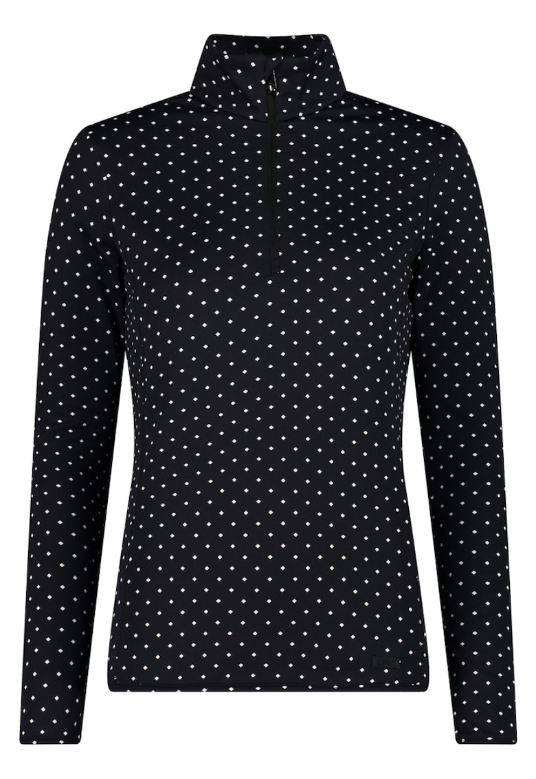 Fleece schi dama half-zip 34L4306 - Negru