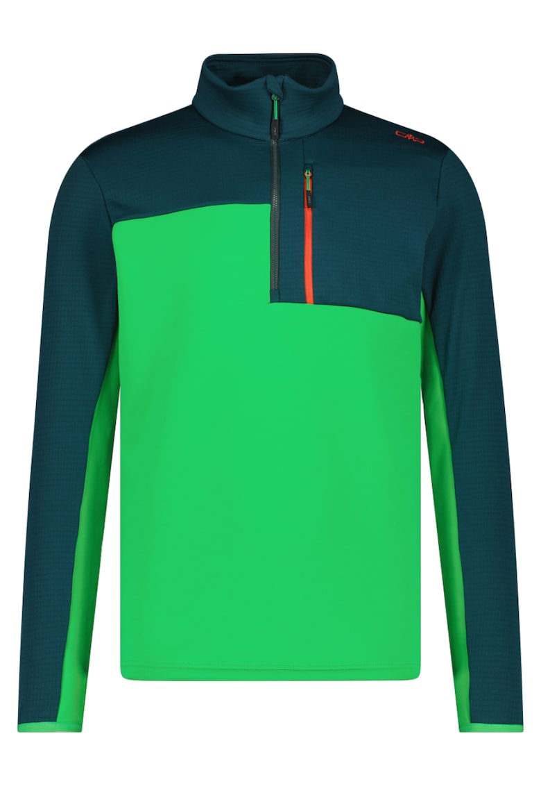 Fleece schi barbati Half-Zip Grid Tech - Verde