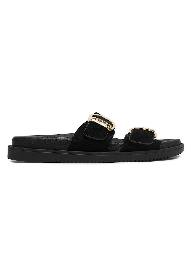 Papuci dama piele naturala - Negru