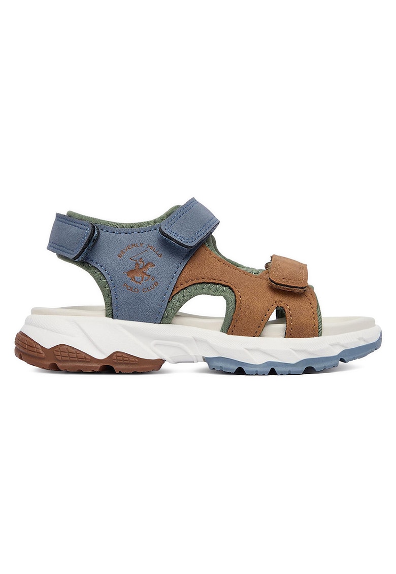 Sandale baieti - multicolor - piele ecologica - sistem inchidere Velcro