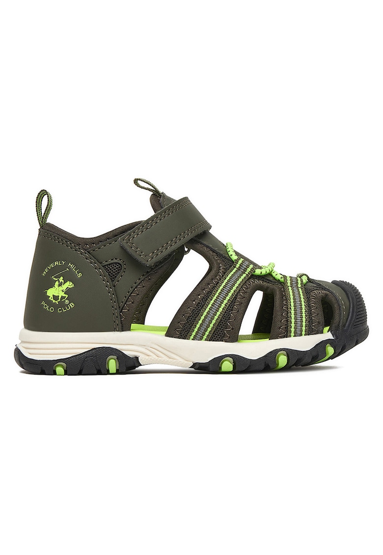 Sandale kaki - material sintetic - inchidere velcro - Kaki