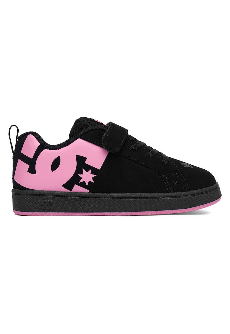 Pantofi sport copii - velcro - piele ecologica - Negru