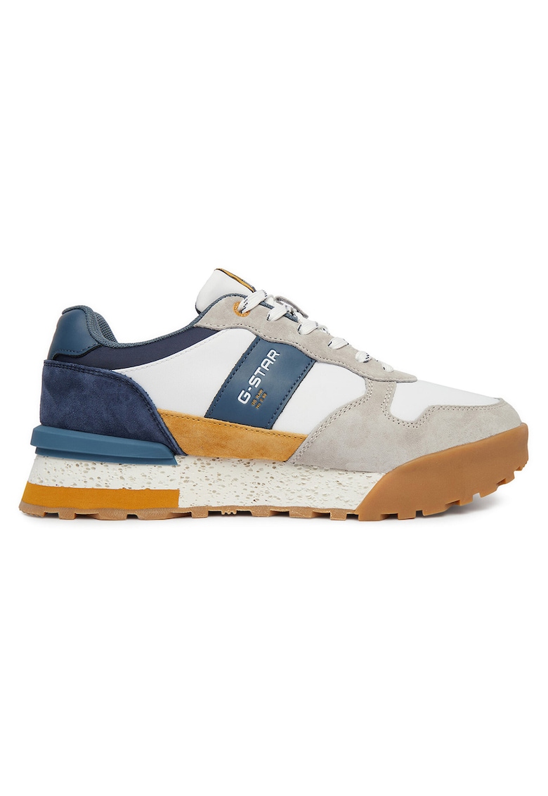 Tenisi barbati - piele naturala - bleumarin - interior textil - Bleumarin