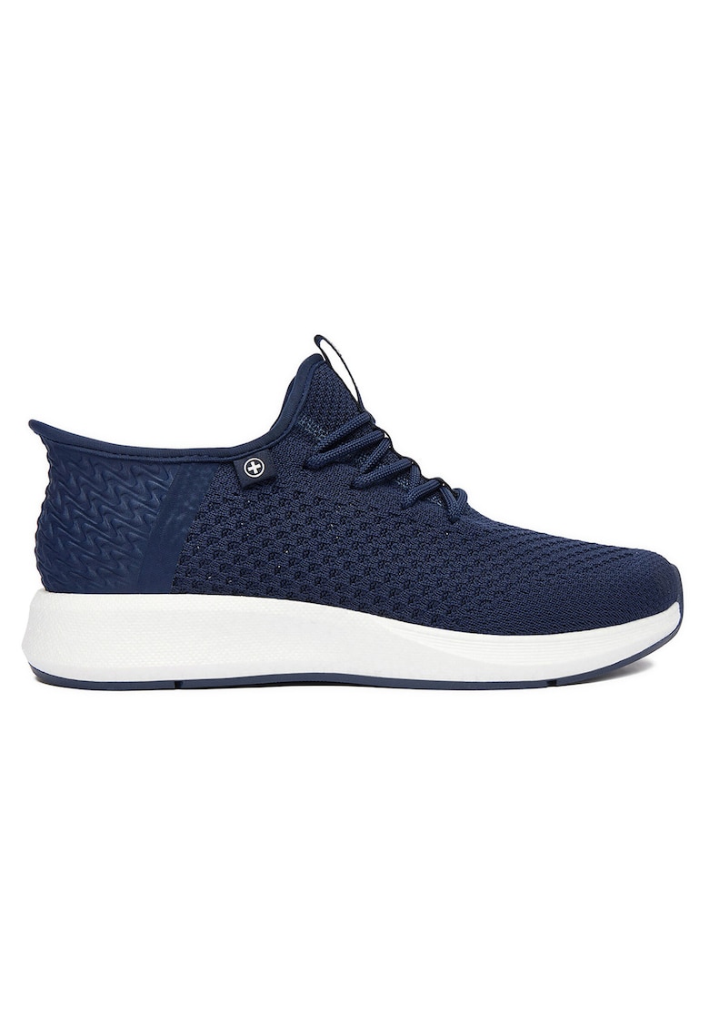 Tenisi barbati bleumarin - textil - varf rotund