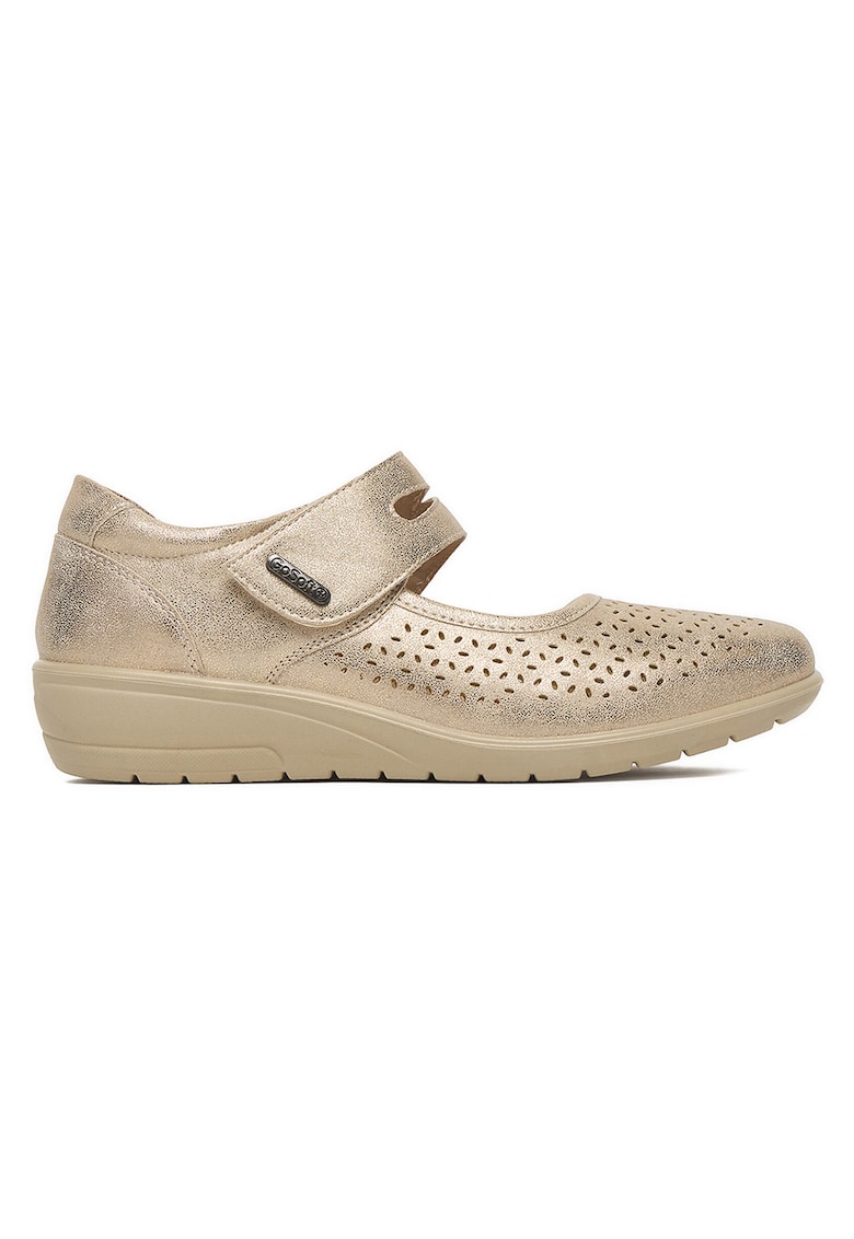 Pantofi dama aurii - din material moale