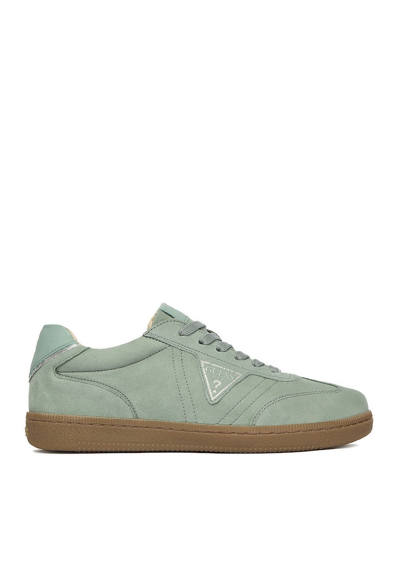 Pantofi sport copii - piele intoarsa - verde - casual