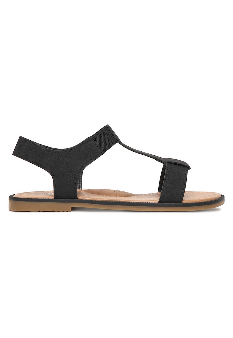 Sandale dama negru - material sintetic - design modern