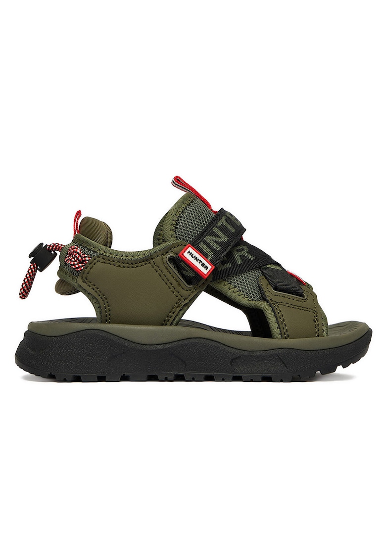 Sandale băieți - kaki - piele ecologică - Kaki