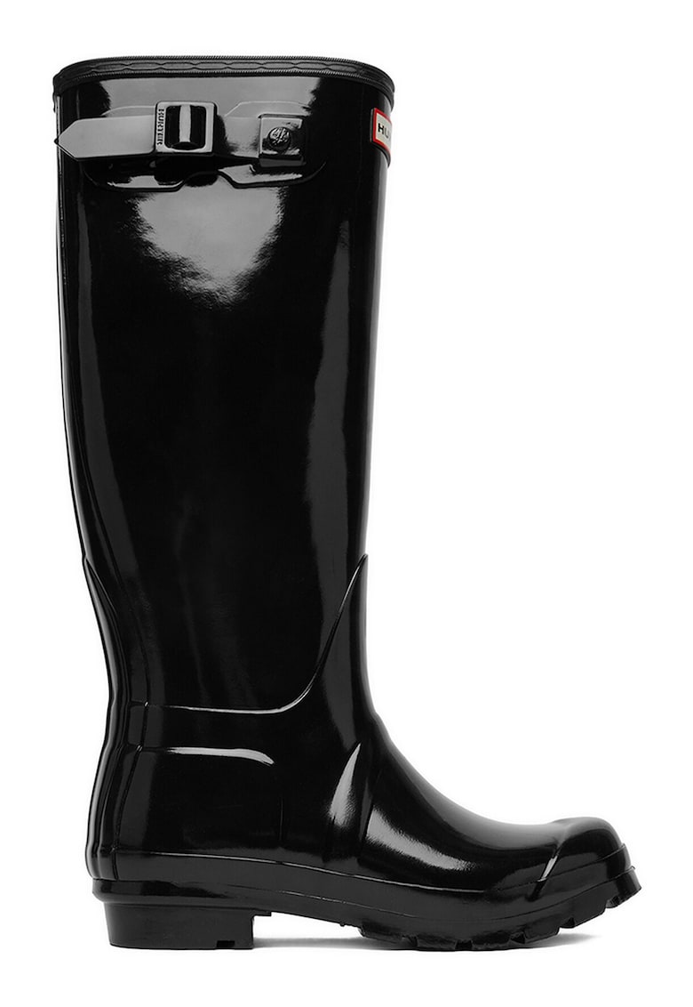 Cizme dama cauciuc - negre - stil de ploaie -