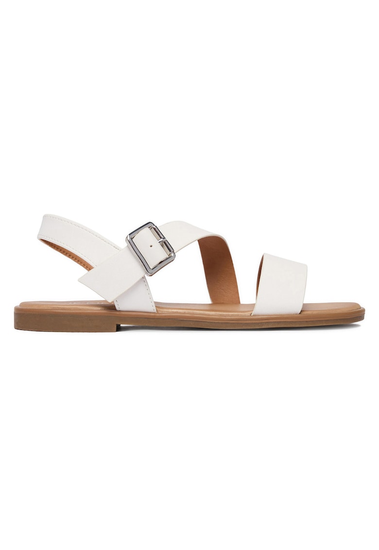 Sandale dama - alb - textil