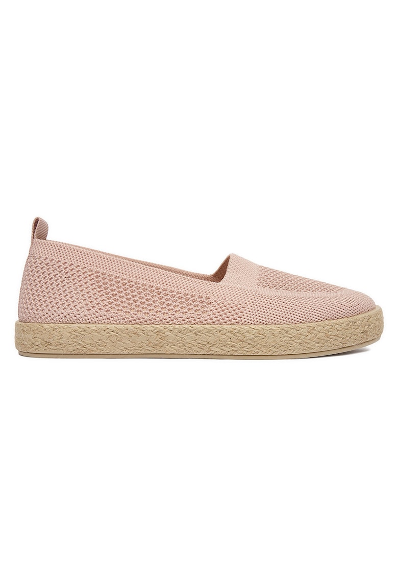 Espadrile dama roz - material textil - fara inchidere - Roz