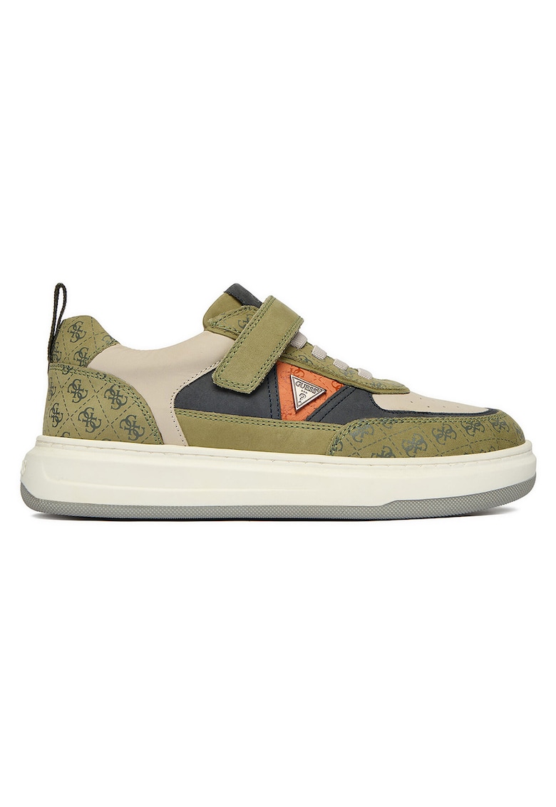 Pantofi sport copii piele naturala - fermoar - Multicolor