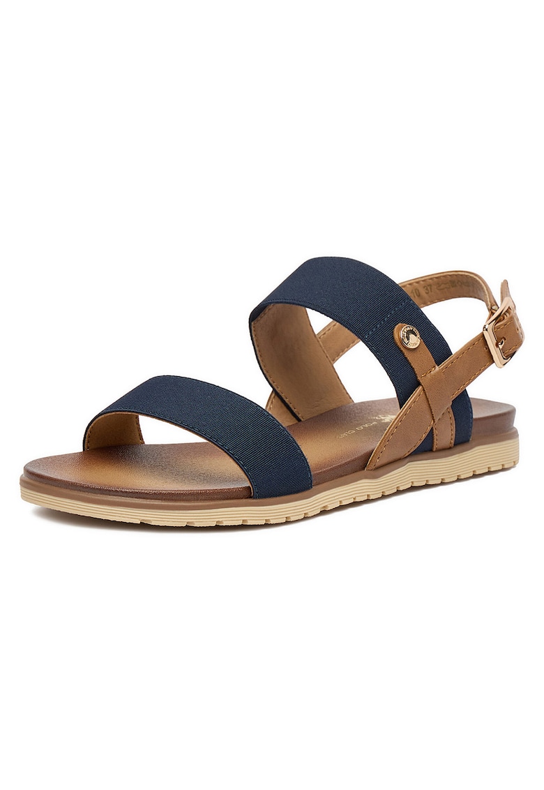 Sandale dama - casual - bleumarin - piele ecologica