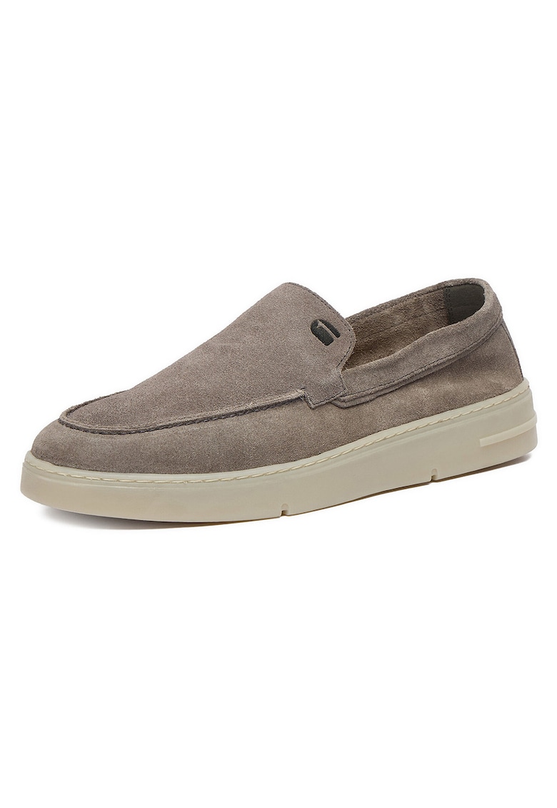 Pantofi barbatesti - G-Star Raw - piele naturala - gri - varf rotund -
