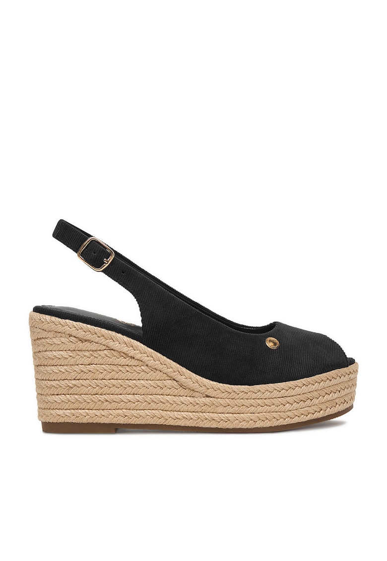Espadrile dama - espadrile - textil - Negru