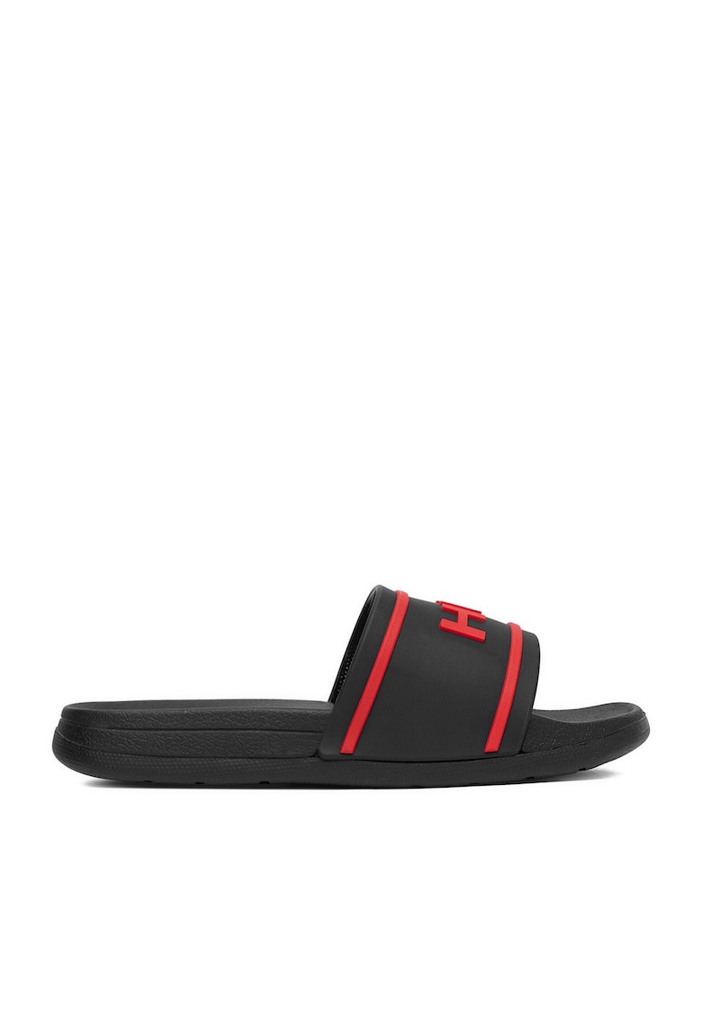 Papuci baieti - negru - material sintetic