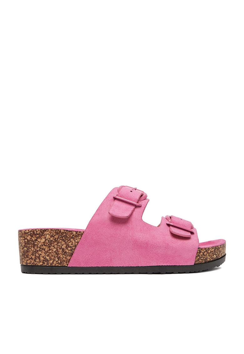 Papuci dama roz - textil - Roz