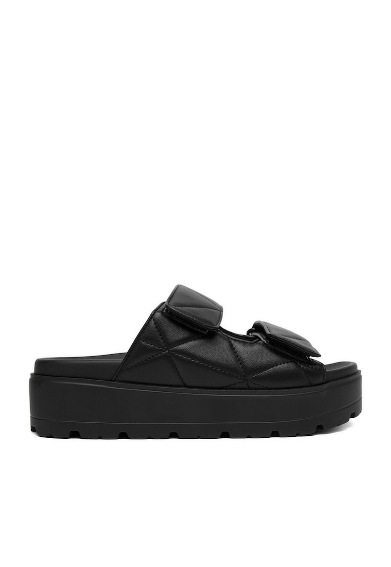 Papuci dama - piele ecologica - Negru