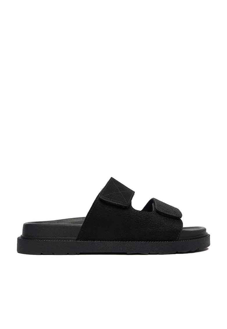 Papuci negru interior textil - Negru