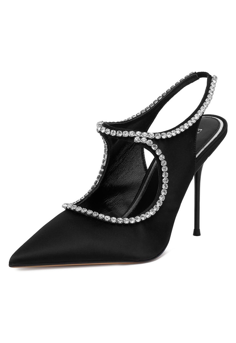 Pantofi dama cu toc ascutit - Negru