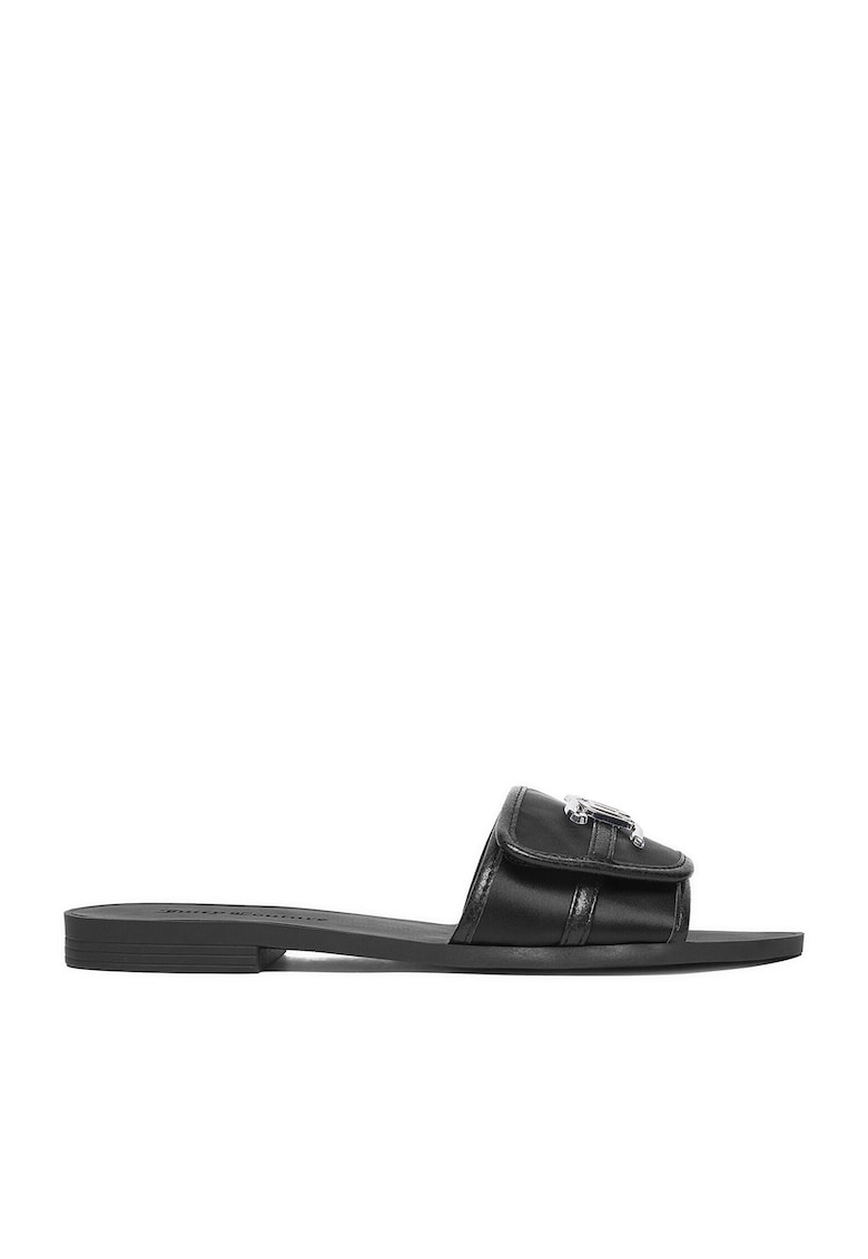 Papuci negru - piele ecologica - Negru