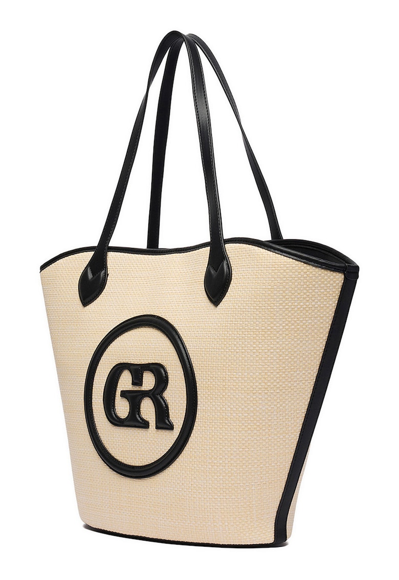 Geanta shopper alb 30x40cm sintetic
