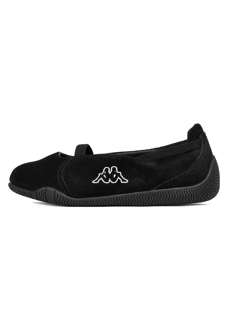 Balerini copii - piele naturala - negru