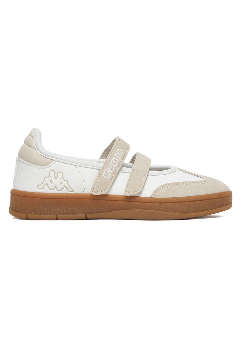 Pantofi sport copii - inchidere cu scai - textil - Alb