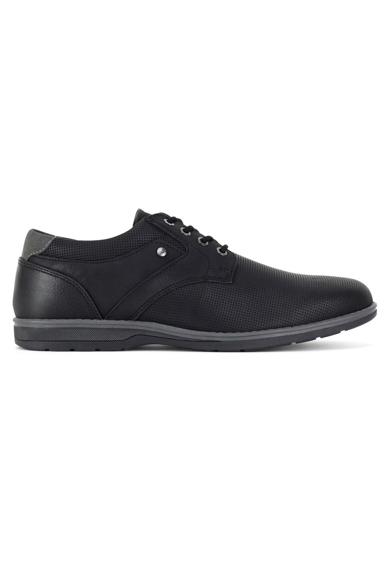 Pantofi barbatesti - LINOS2-101 - negru - textil -