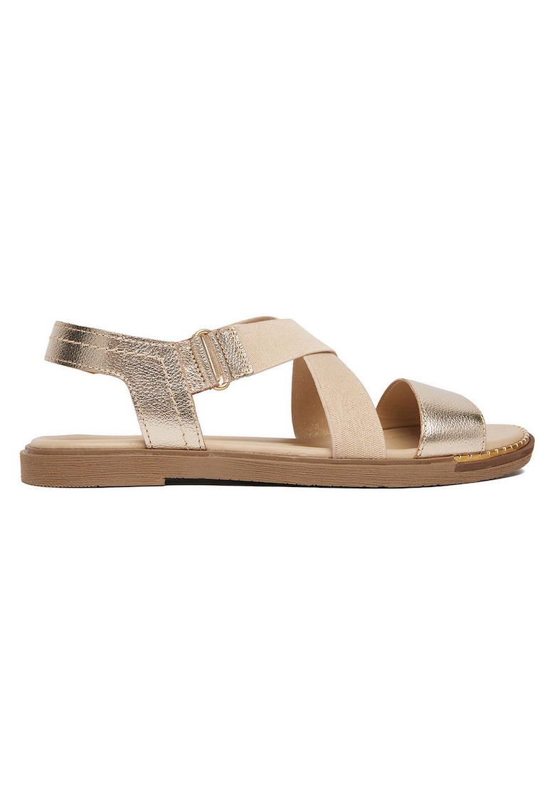Sandale dama - auriu - piele naturala -