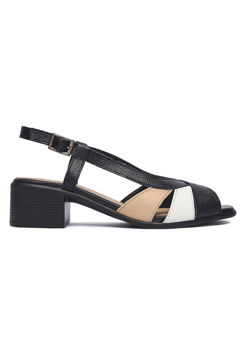 Sandale dama negru - catarama - Negru