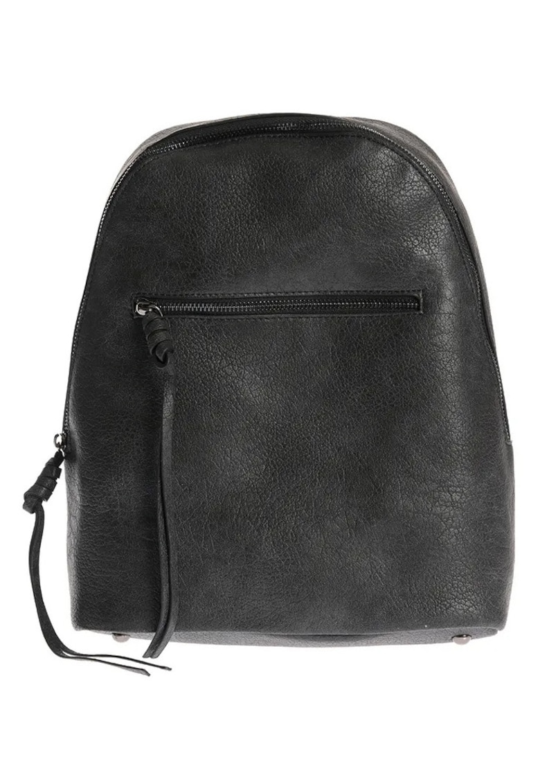 Rucsac negru elegant din piele ecologica cu design minimalist