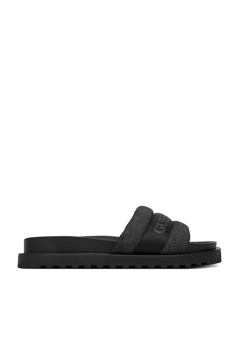 Papuci dama textil - Negru