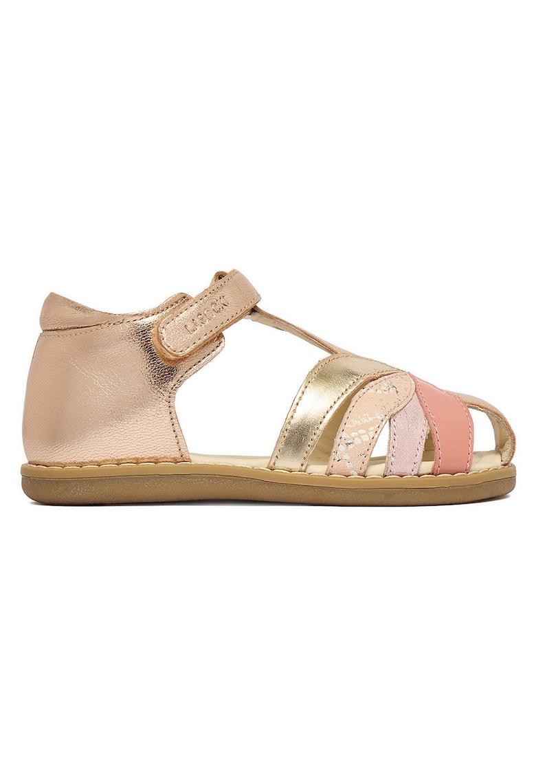 Sandale roz - piele naturala - sistemdwqfwqdinchidere Velcro - Roz