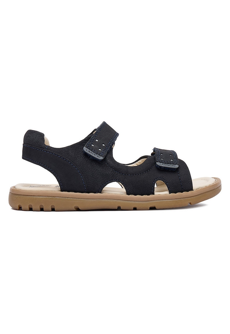 Sandale bleumarin - piele naturala - sistem inchidere Velcro
