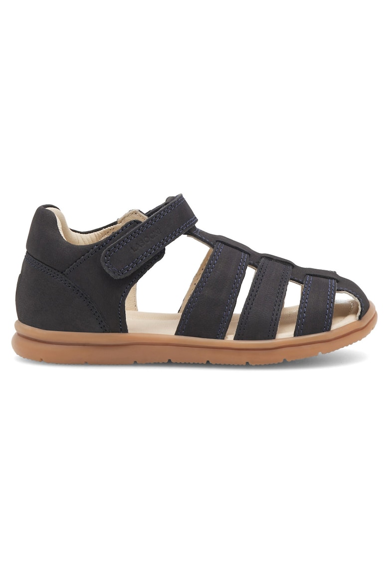 Sandale - bleumarin - piele nabuc - sistem inchidere Velcro - pentru baieti