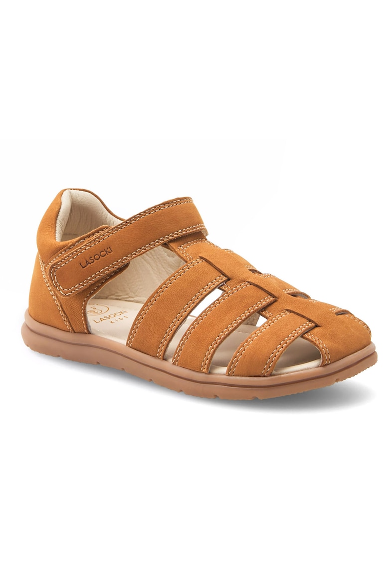 Sandale baieti - piele velcro - maro - Maro