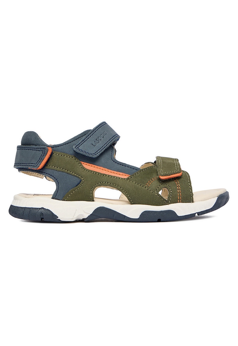 Sandale copii - kaki - piele naturala - sistem inchidere Velcro -
