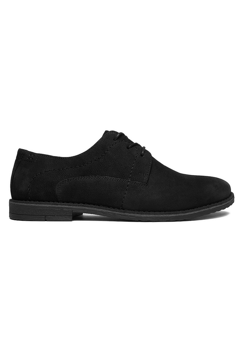 Pantofi copii elegant - piele intoarsa - negru - pentru ocazii festive