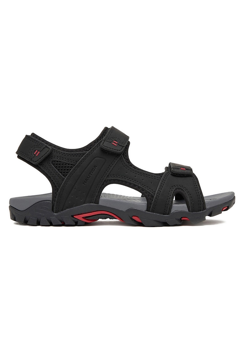 Sandale barbatesti - negru - textil - sistem inchidere Velcro -
