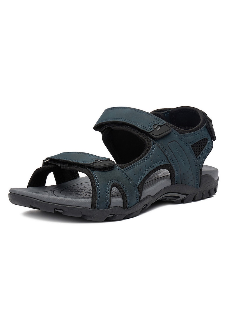 Sandale pentru barbatesti - bleumarin - textil - sistem inchidere Velcro