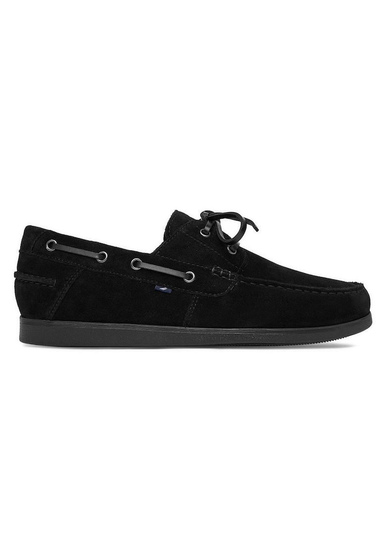 Mocasini barbati - piele intoarsa - negru
