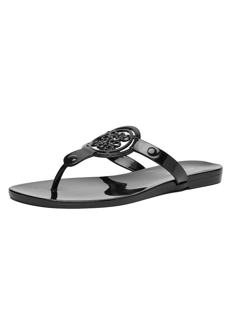Slapi dama negru - material sintetic - design minimalist -