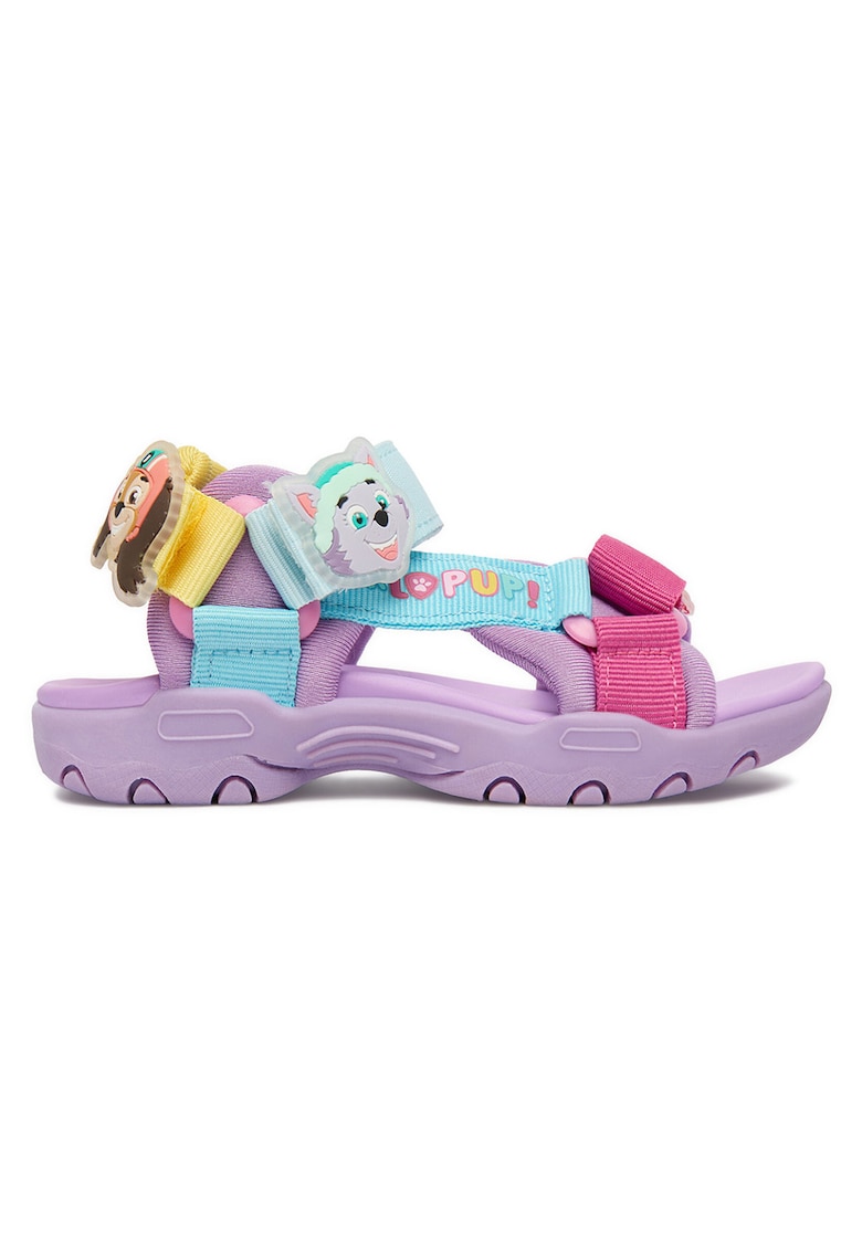 Sandale copii - violet - textil - piele ecologica - sistem inchidere Velcro -