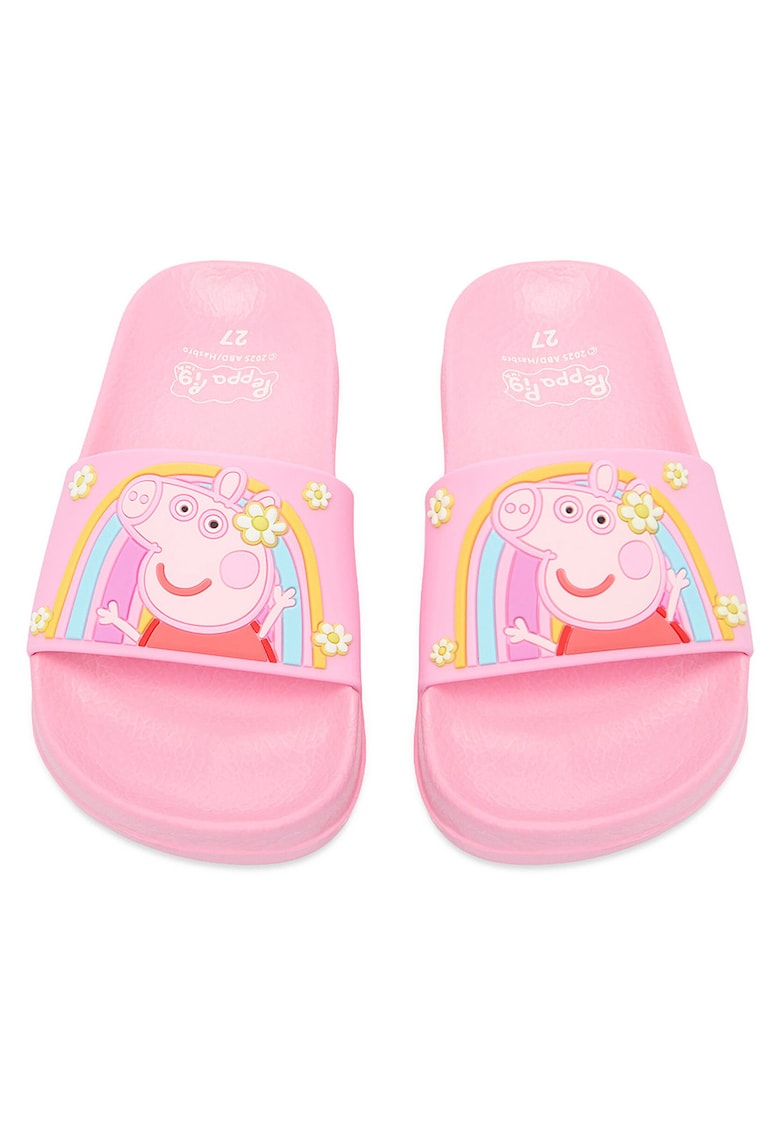 Papuci copii - roz - material sintetic - pentru fete -
