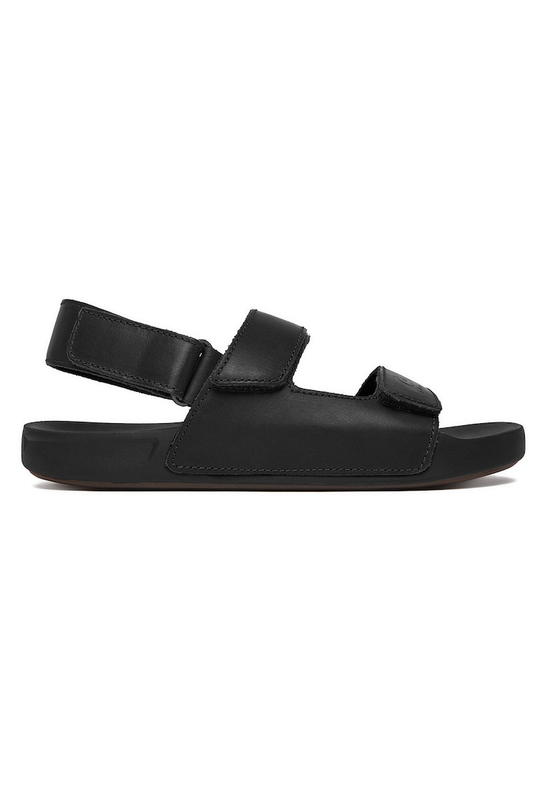 Sandale barbatesti piele naturala - velcro - Negru